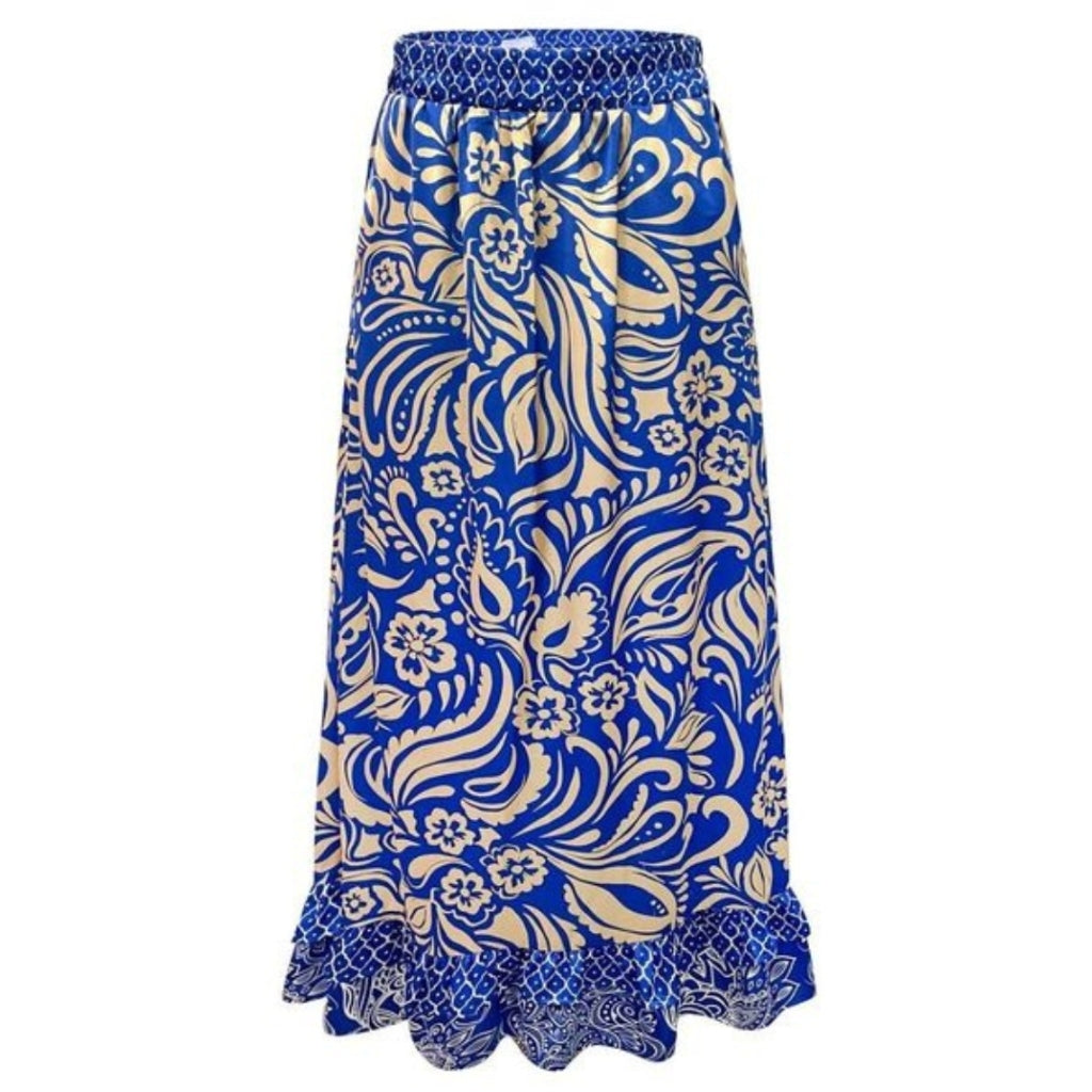 LIBERTÃ dame nederdel TIA 22174 - COBOLT BLUE MIX